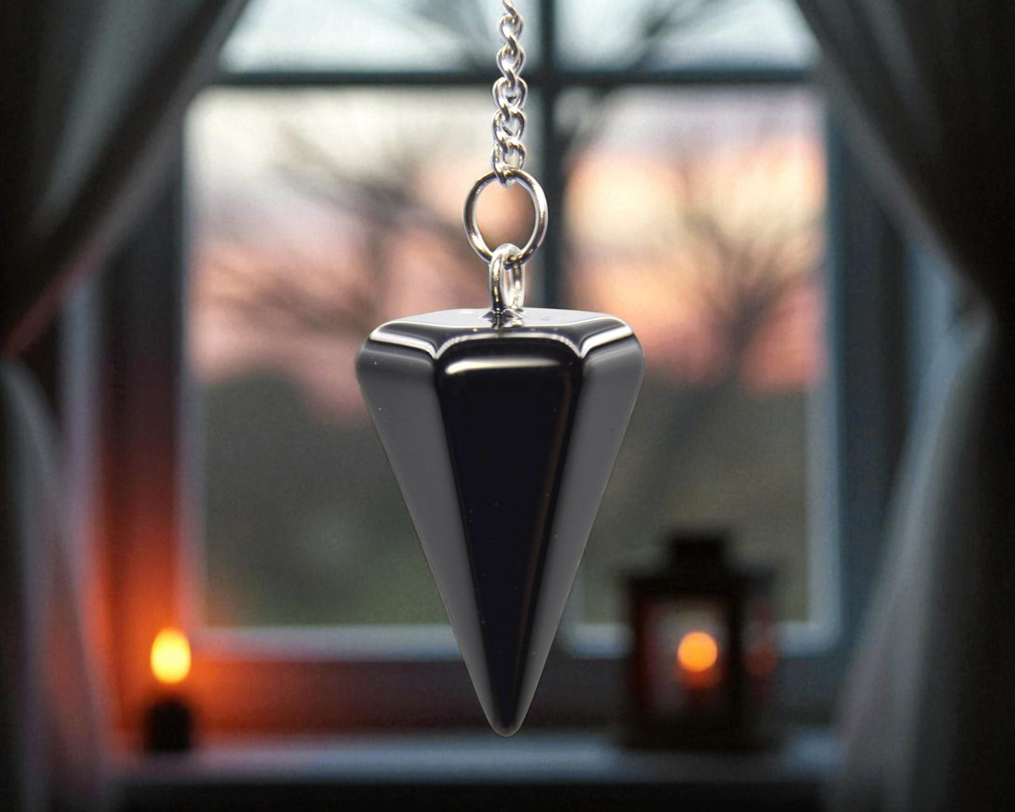 Wayfinder’s Pendulum – Black Agate