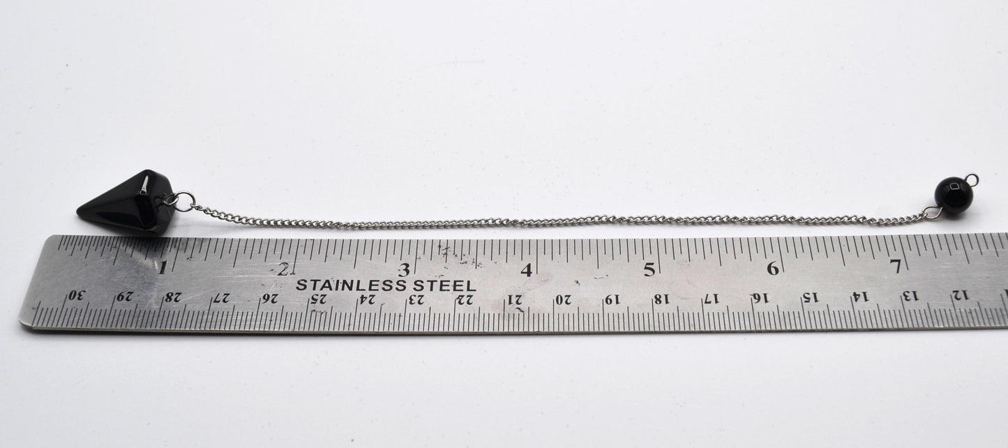 Wayfinder’s Pendulum – Black Agate