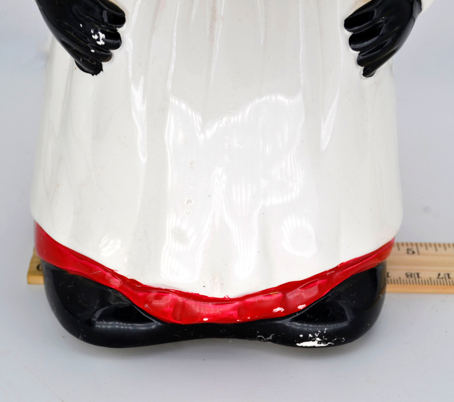 Vintage Black Americana Chef & Mammy Cookie Jars – Historical Pair, Ceramic, 13” – Early American Folk Art
