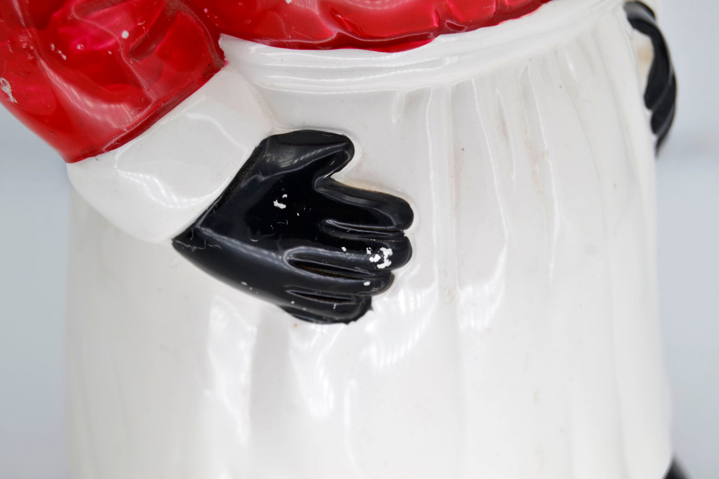 Vintage Black Americana Chef & Mammy Cookie Jars – Historical Pair, Ceramic, 13” – Early American Folk Art