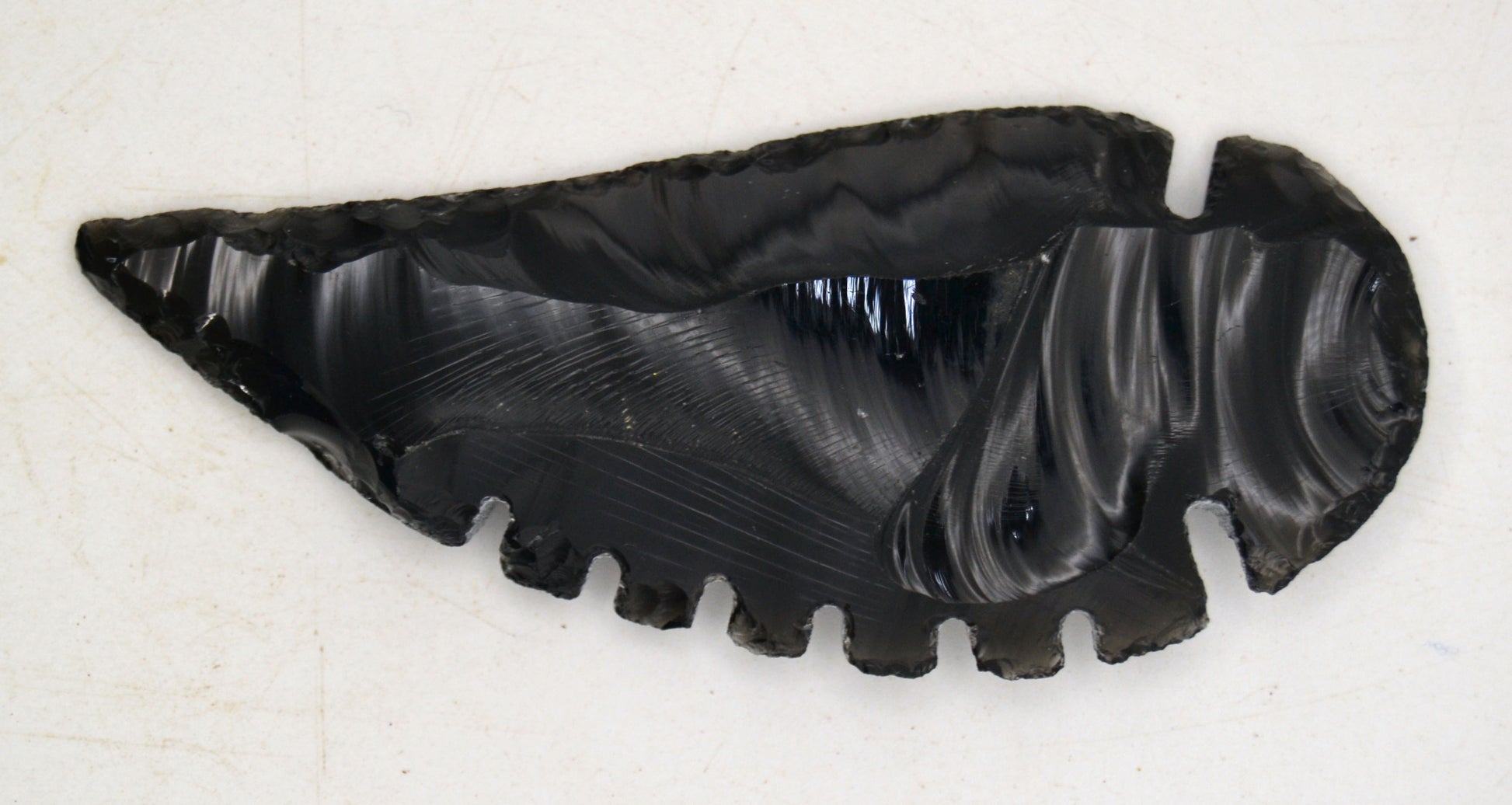 Hand-Carved Black Obsidian Totem