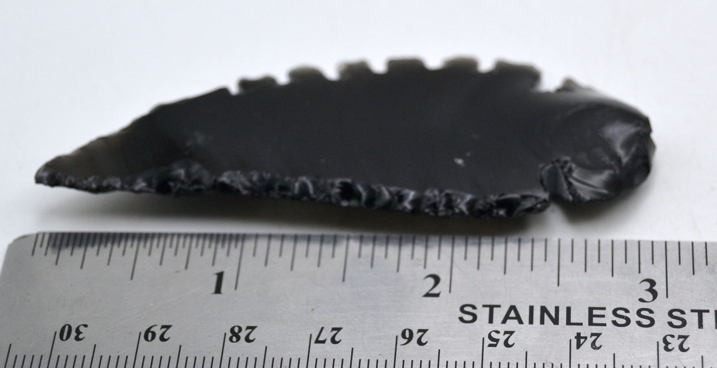 Hand-Carved Black Obsidian Totem